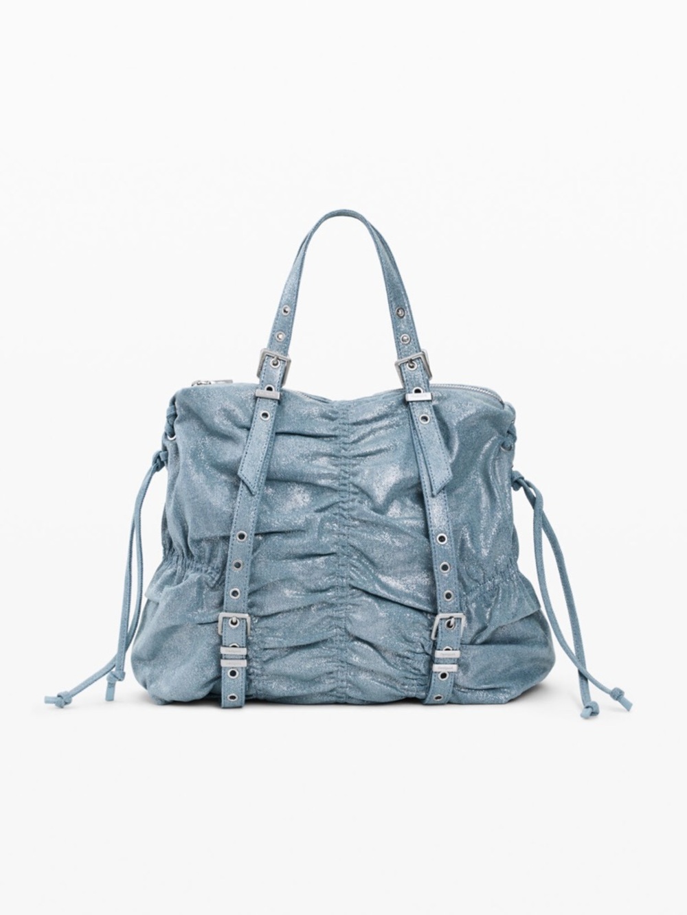Desigual Medium ruched denim backpack